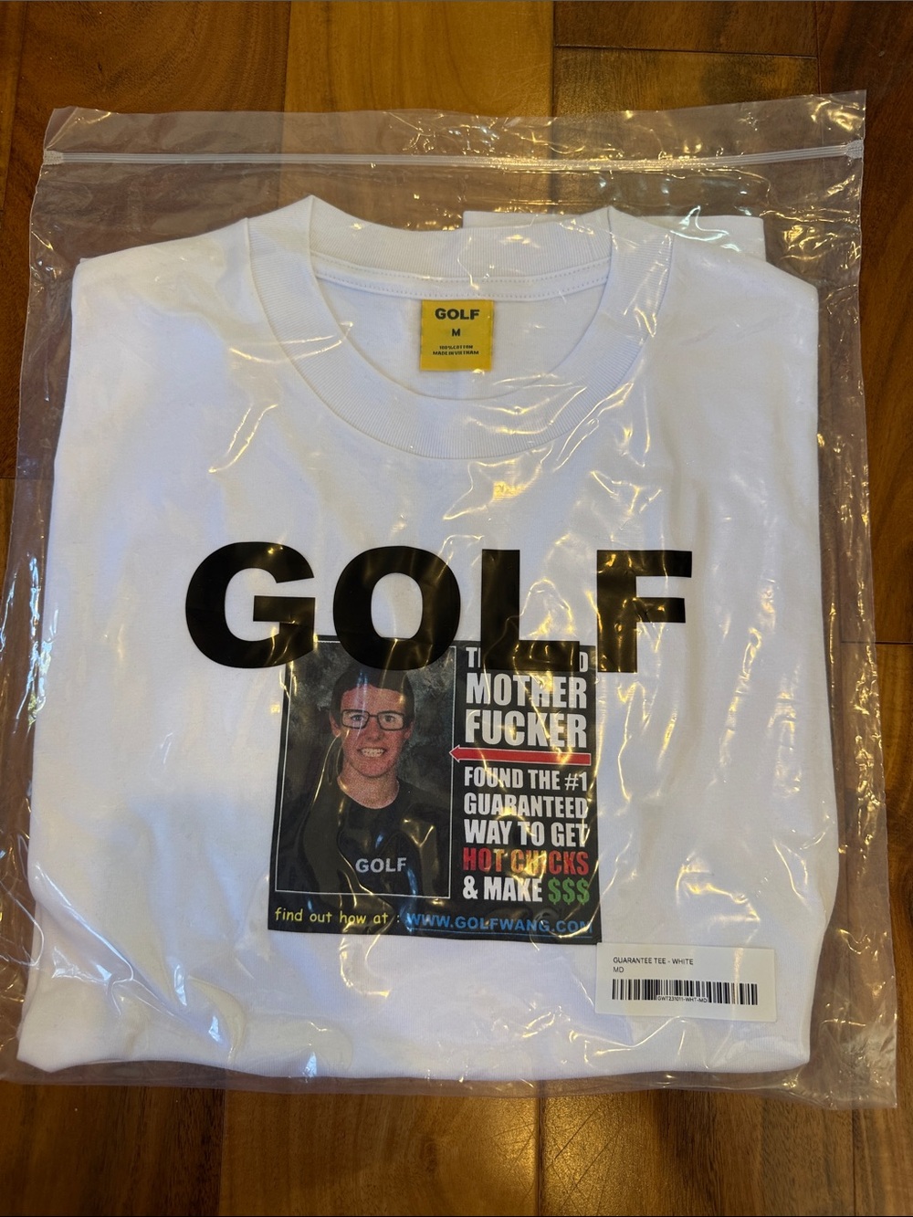 GOLF Guaranteed Controversial White Logo Graphic Tee